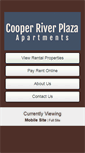 Mobile Screenshot of cooperriverplazaapartments.com